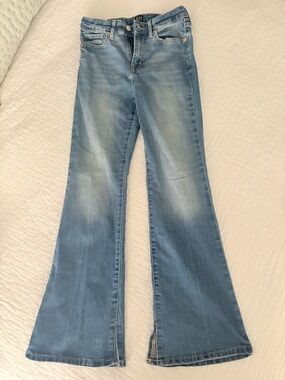 GAP Light Wash Flared Kids Jeans with Hem Slits